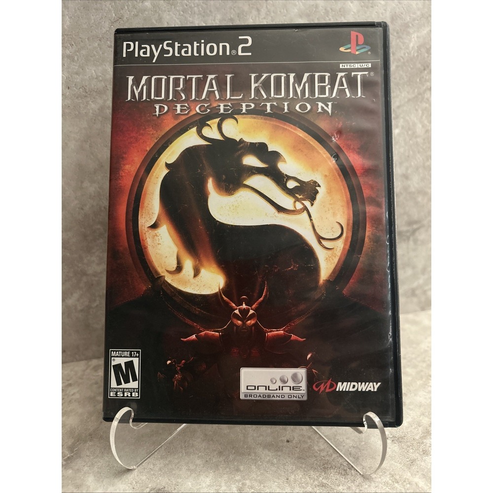 Mortal Kombat Deception PlayStation 2 PS2 Game CIB Complete w/ Manual Tested